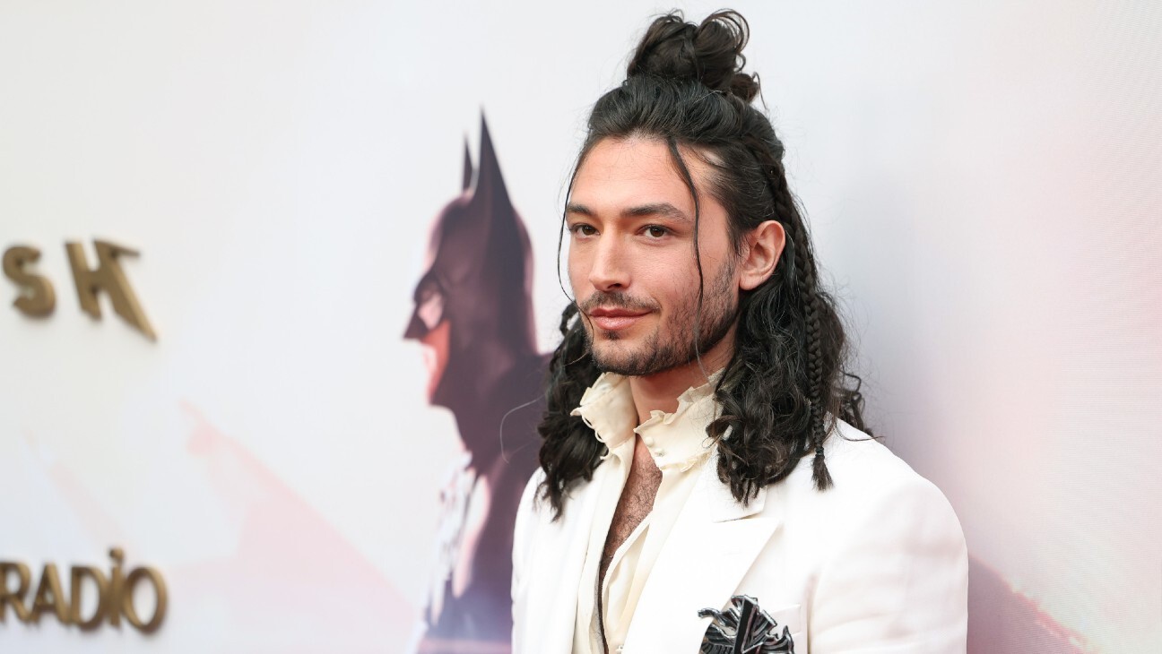 Ezra Miller makes public reappearance at The Flash premiere