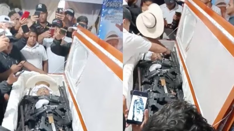 [VIDEO SENSIBLE] Jefe criminal ecuatoriano es enterrado de manera ''inusual''