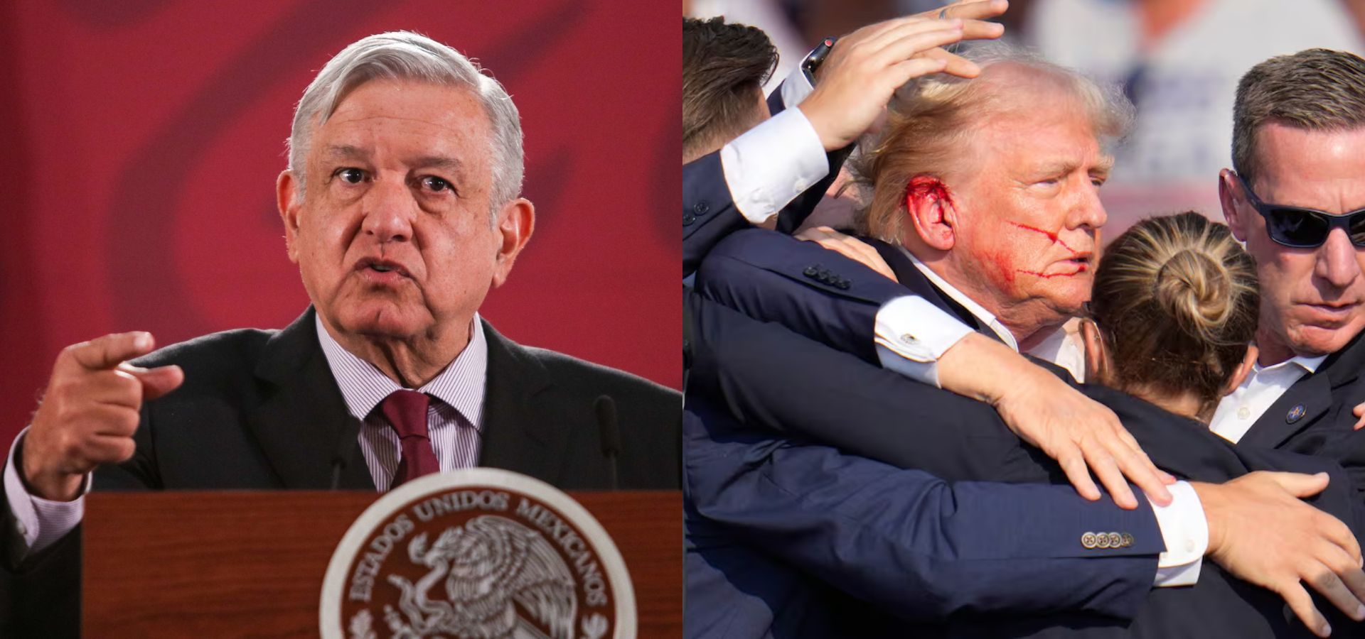 Condena AMLO atentado contra Trump