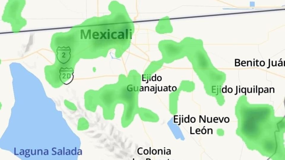 Lluvia y viento para Mexicali