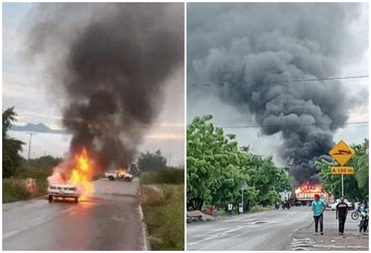 En las comunidades de Pinzándaro y Santa Ana Amatlán. Autoridades estatales y federales del Ejército y Guardia Nacional se movilizaron para retirar los bloqueos.