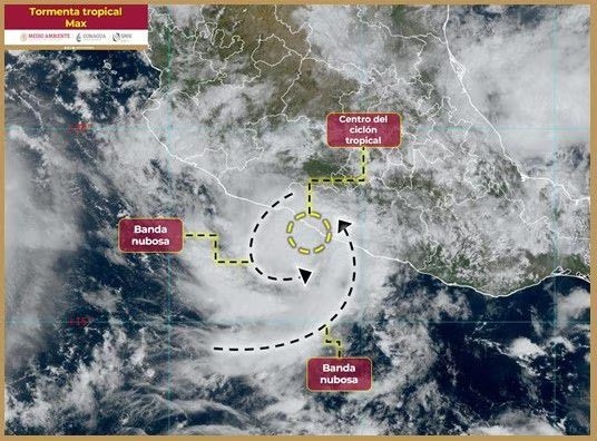 Alerta por tormenta tropical 'Max' en México