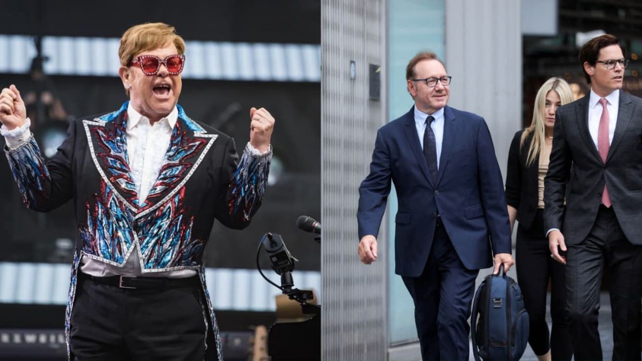 Elton John testifica a favor de Kevin Spacey en el juicio por agresiones sexuales