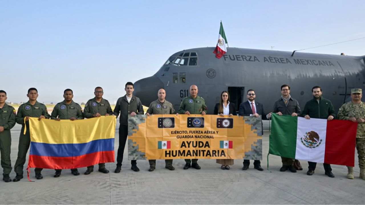 México envía ayuda humanitaria a Colombia tras sismo de 7.4
