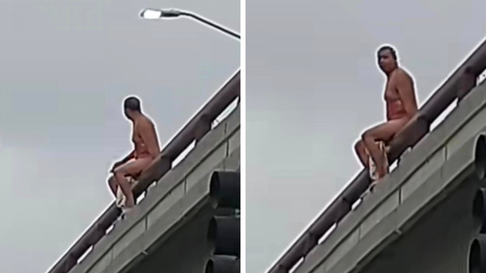 [SENSITIVE VIDEO] Man commits suicide from a bridge in Tijuana