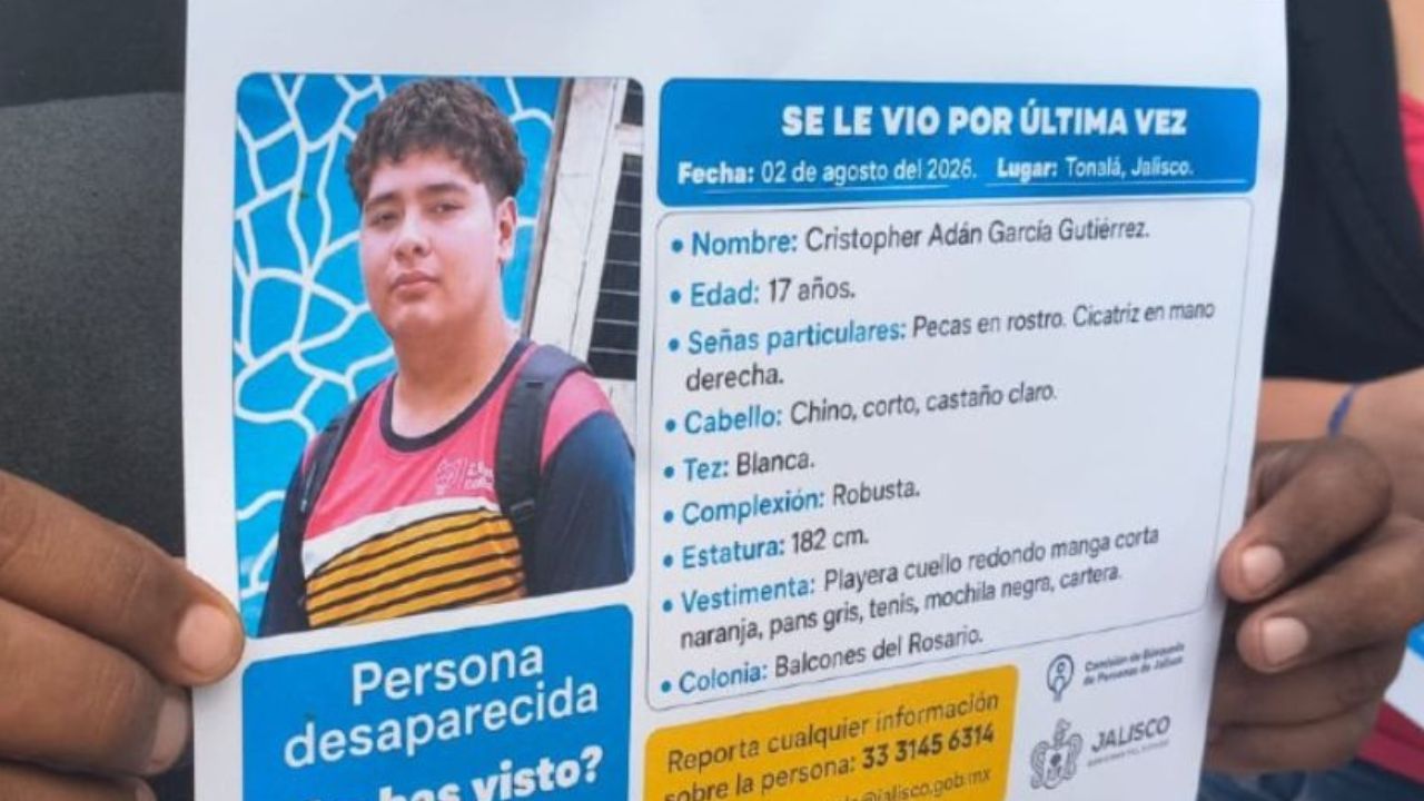 Adolescente desaparece en Jalisco tras aceptar oferta de trabajo en Facebook