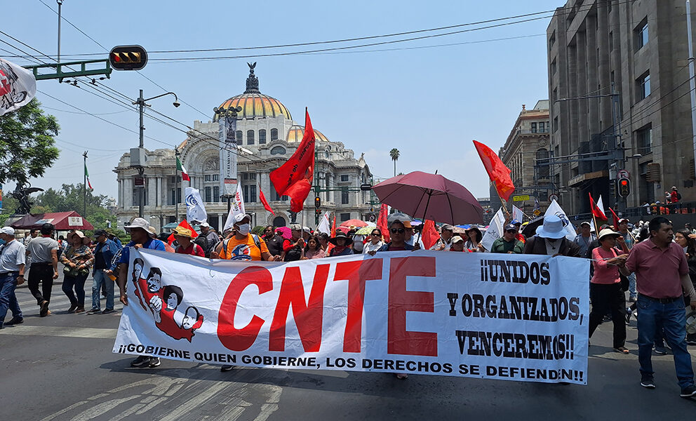 Consigue CNTE aumento del 13% tras varios días de protestas