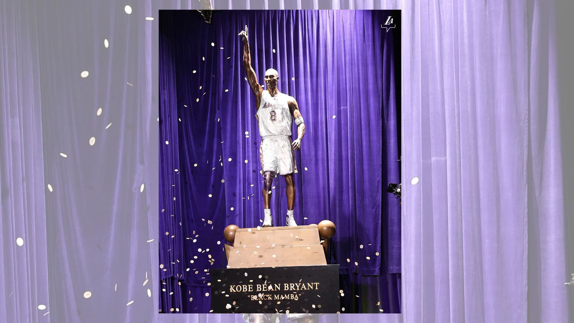 Inmortalizan a Kobe Bryant con estatua de bronce