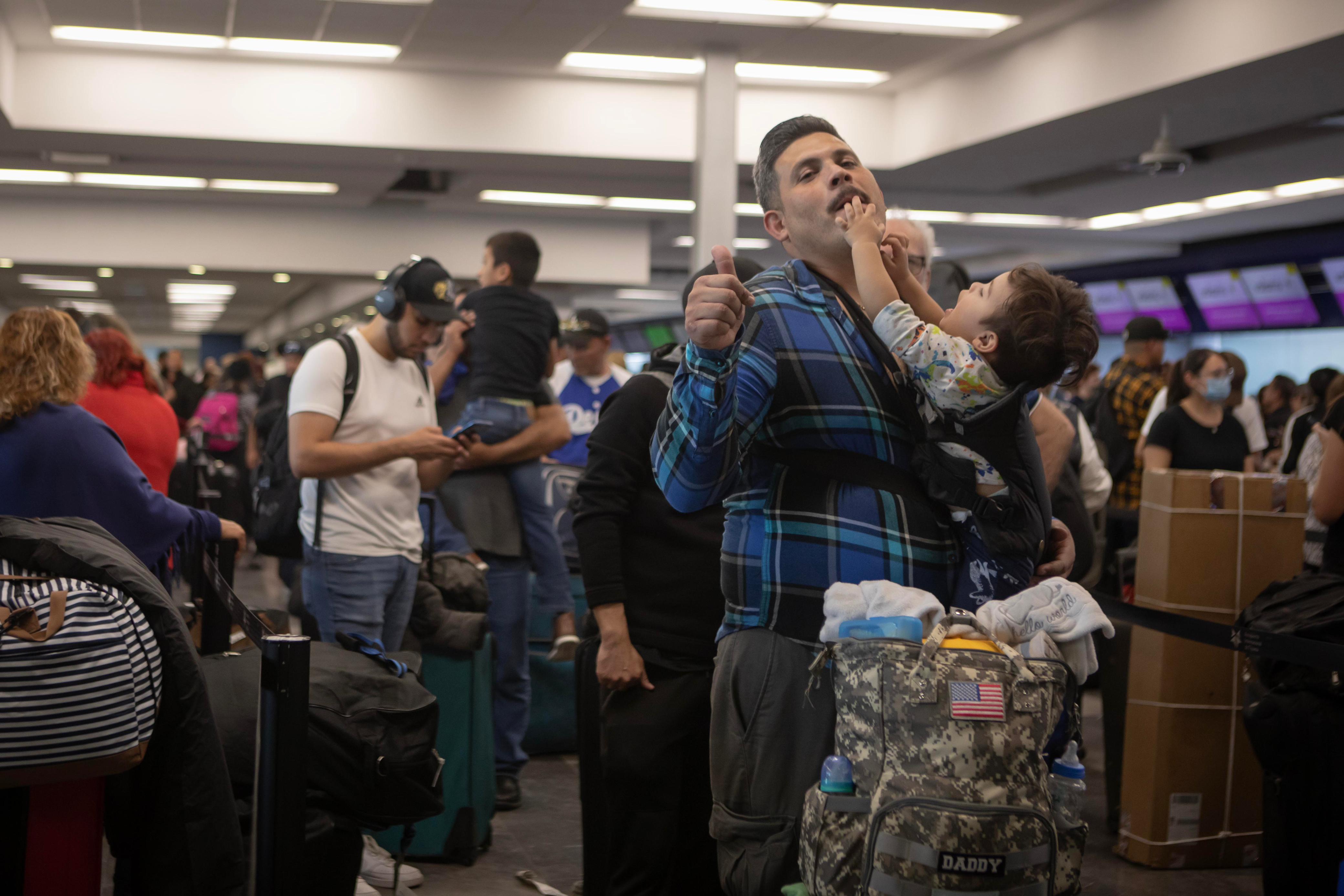 Caos en el Aeropuerto de Tijuana