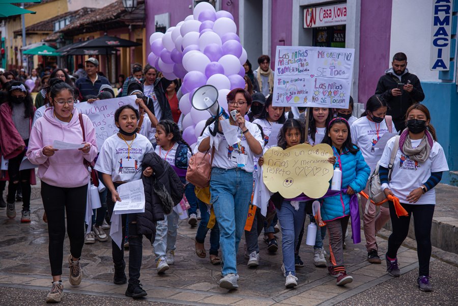 Marcharon en Chiapas para visibilizar la violencia contra las mujeres