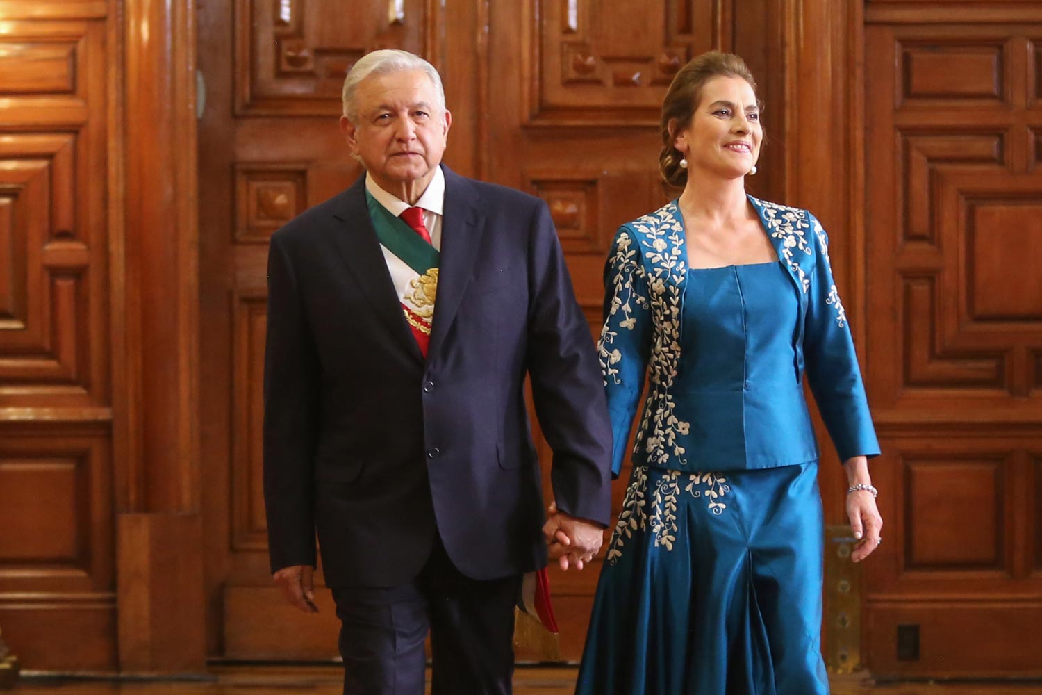 AMLO y su esposa, Beatriz Gutiérrez