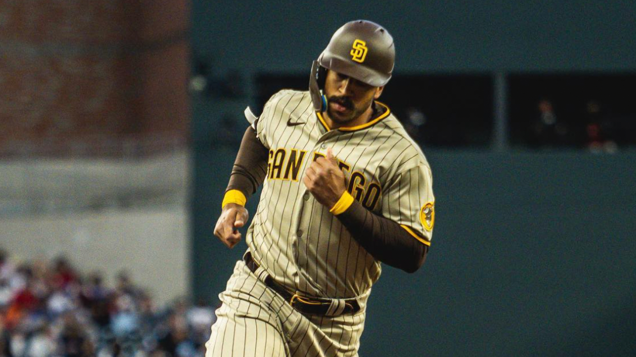 Trent Grisham fue la figura de los Padres en el primer juego en Arizona. (Foto: TT @Padres)