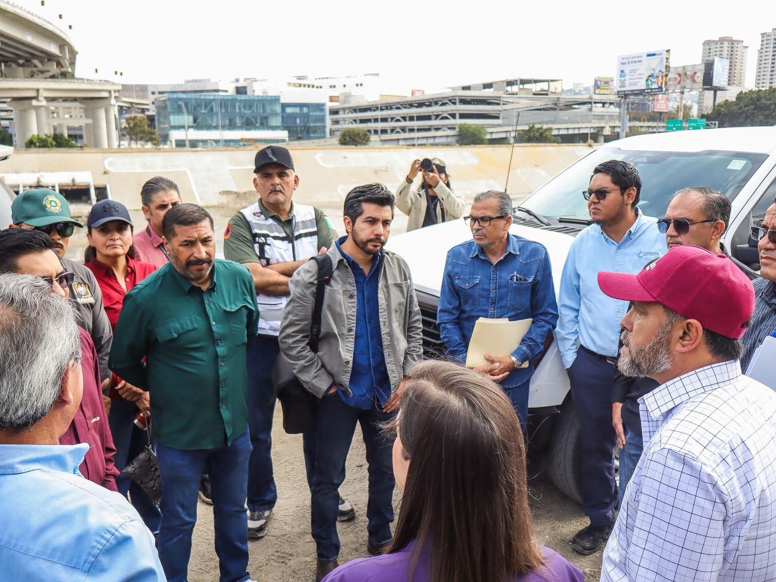 Supervisan canalización del Río Tijuana ante temporada de lluvias