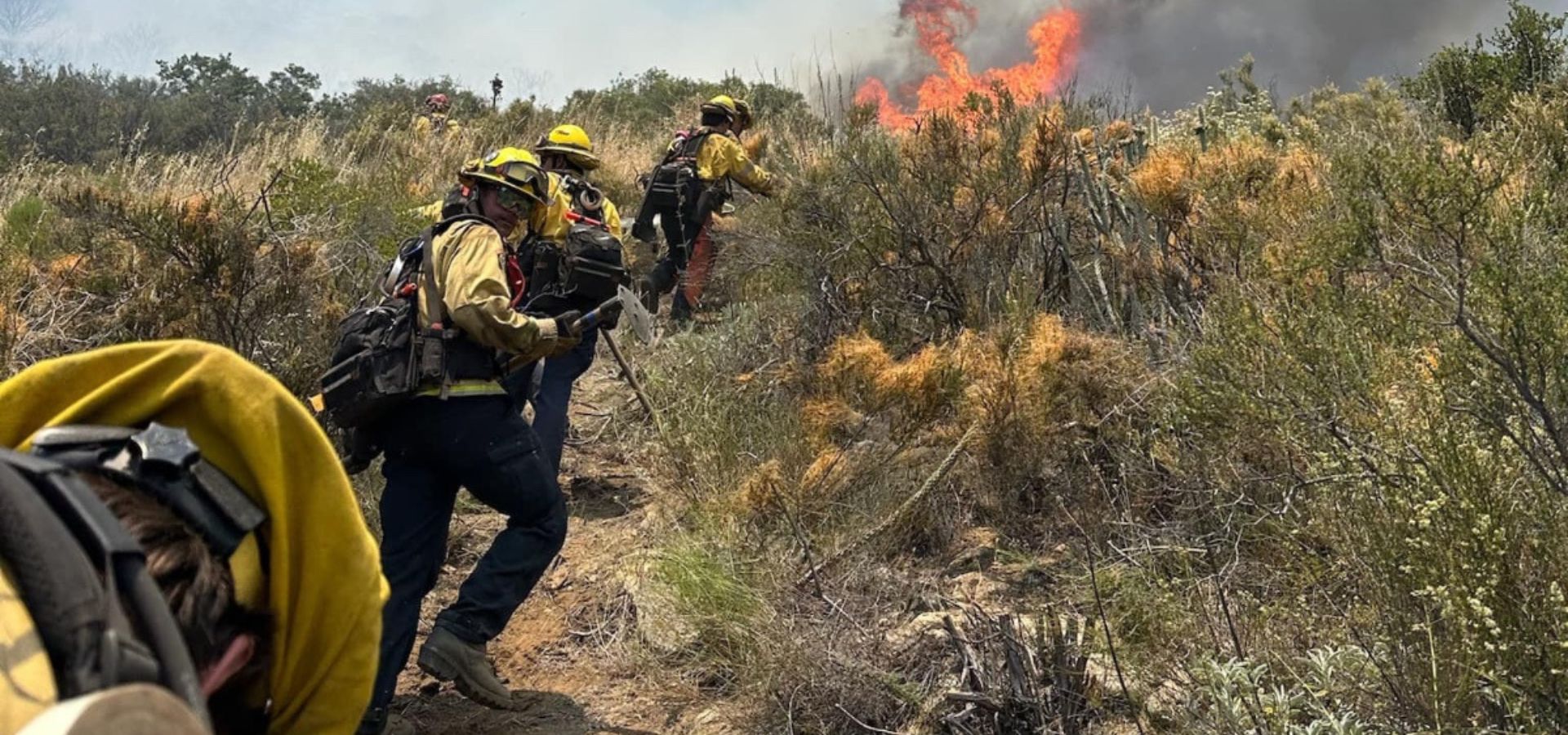 Hikers rescued after fire in Tahoe National Forest: California