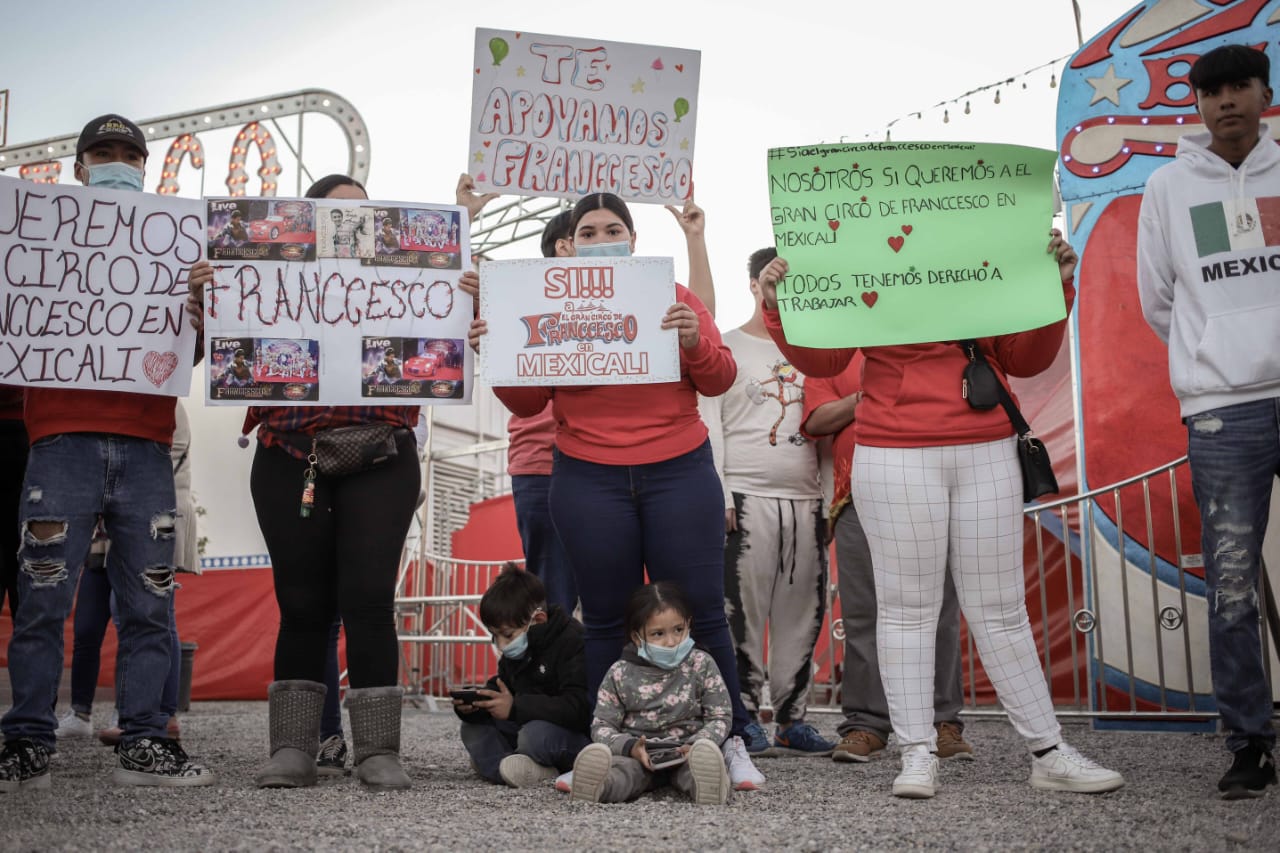 GALER A V DEO Manifestaci n por el Circo de Franccesco en Mexicali