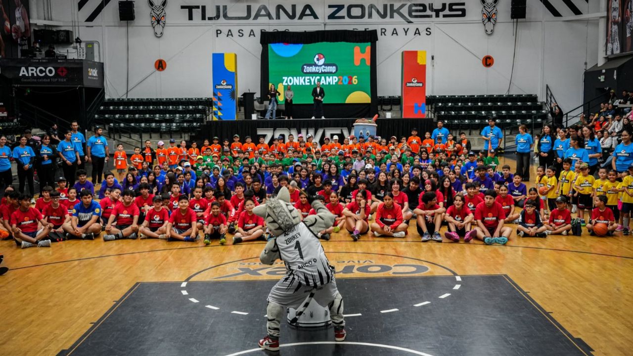 ¡La Arena Zonkeys se llenó de vida! Más de 300 niños arrancan el ZonkeyCamp 2026 en Tijuana
