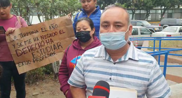 MANIFESTIACIÓN POR FALTA DE PROFESORES IFOTO: CORTESÍA