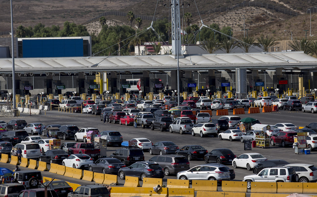 El tiempo de espera en garitas de Tijuana