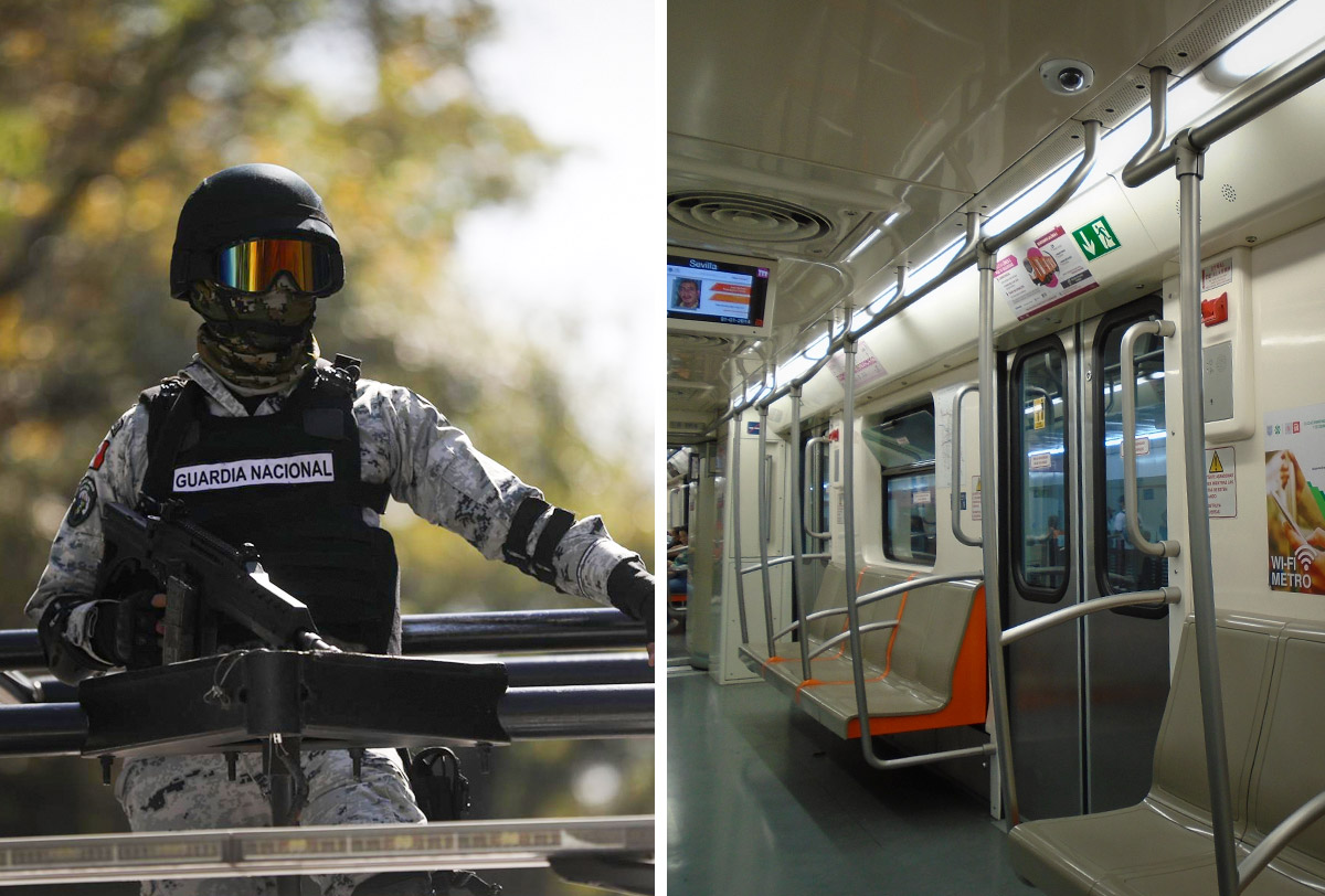 Ante accidentes, Guardia Nacional vigilará el Metro CDMX