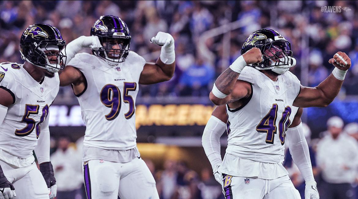 Cae Chargers en casa ante Ravens en el MNF