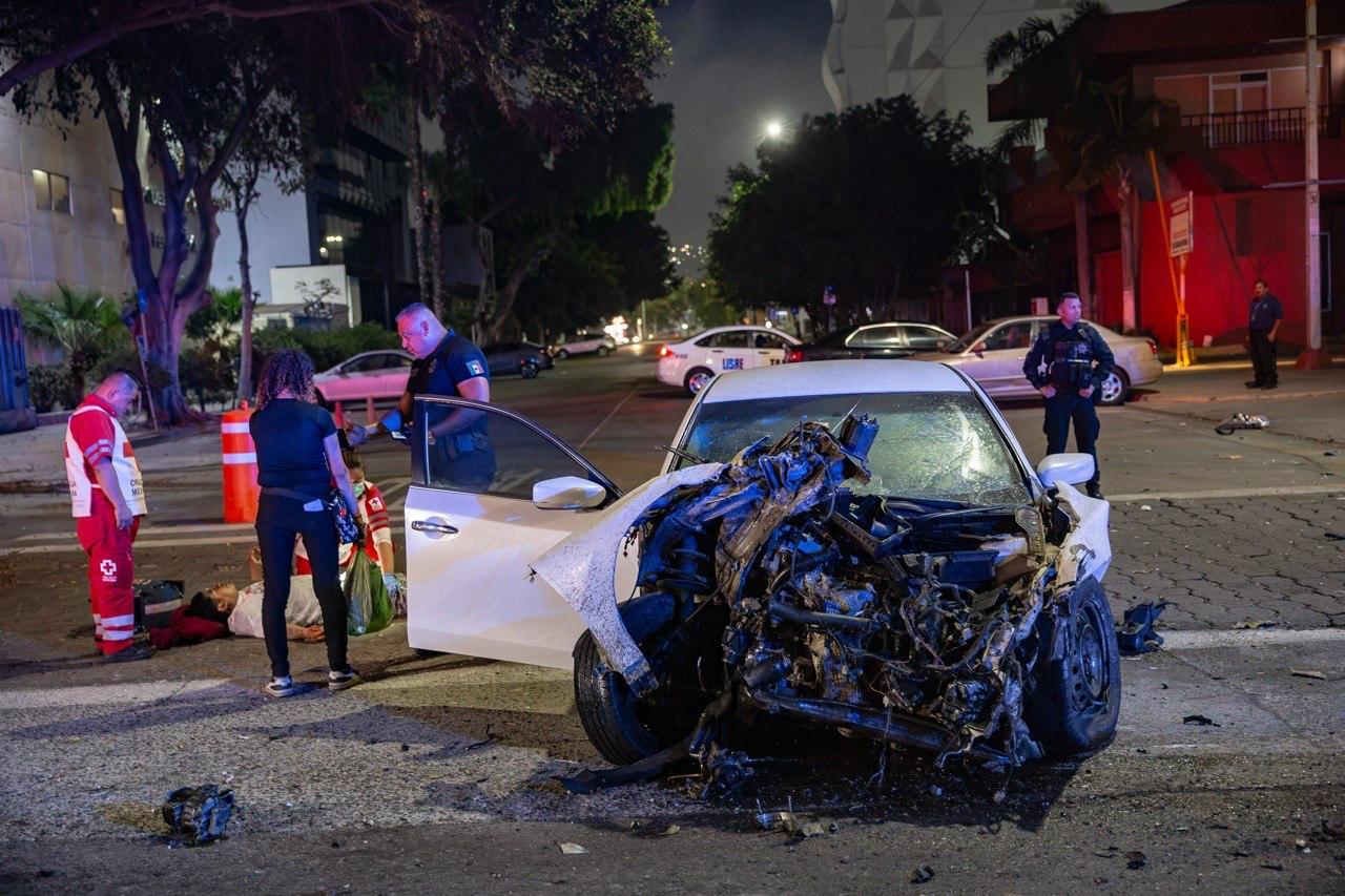 TIJUANA: Accidente en Zona Río deja a un hombre herido durante la madrugada