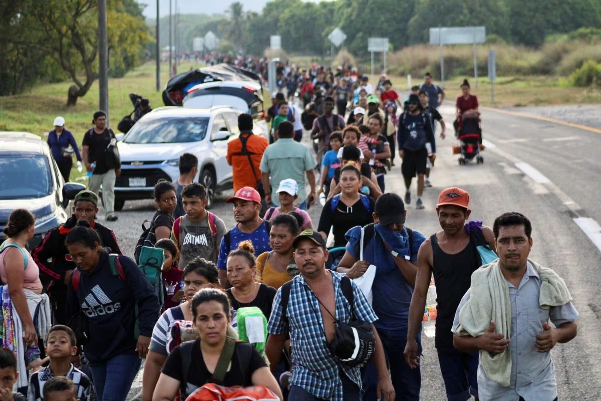 El avance en Chiapas de la caravana “Éxodo de la Pobreza”