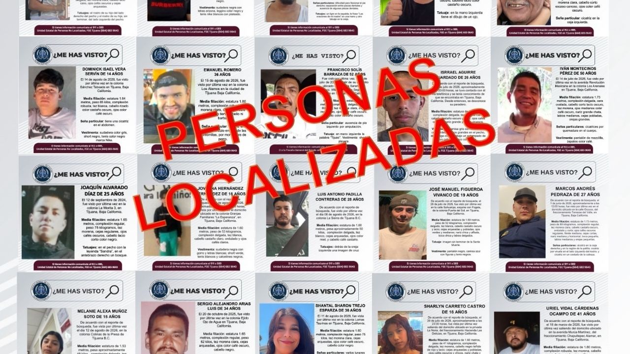 Localizan con vida a 20 personas reportadas como desaparecidas en Tijuana