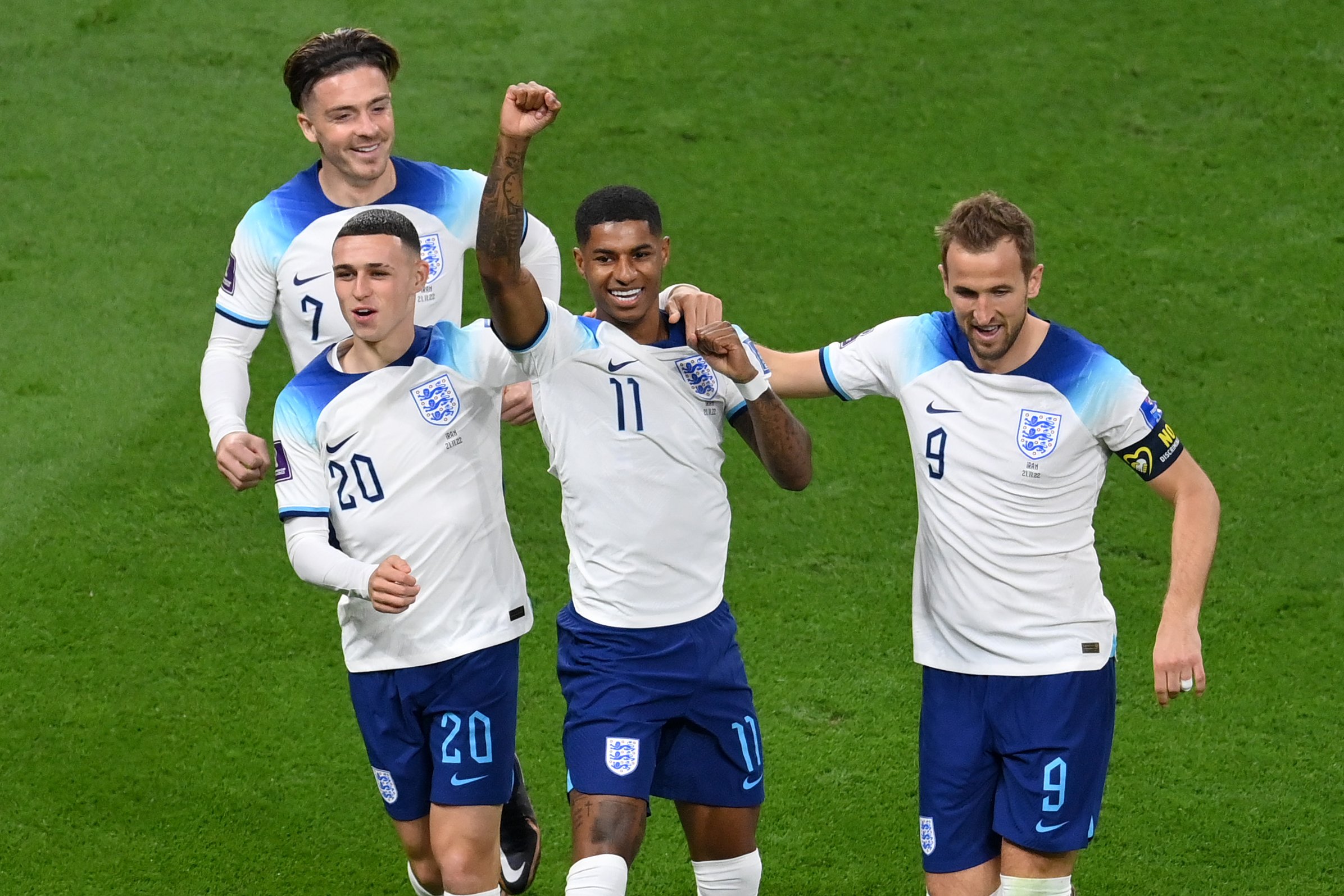 Inglaterra se dio un festín ante Irán en su debut en Qatarr 2022. (Foto: Twitter @England)