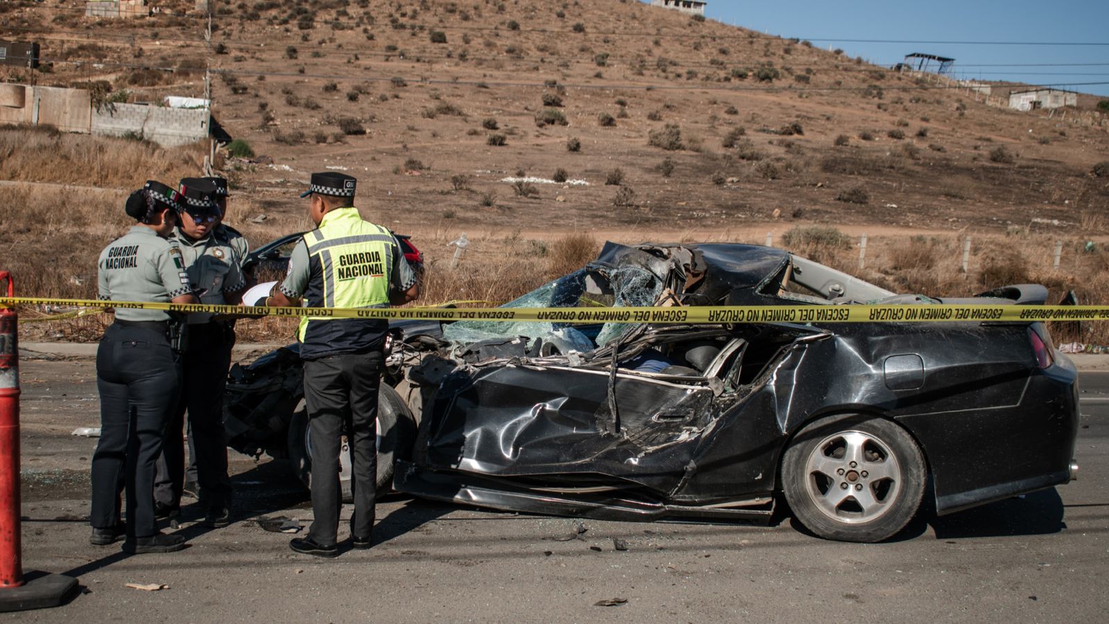 Hombre muere tras accidente en la carretera Libre Tijuana-Tecate