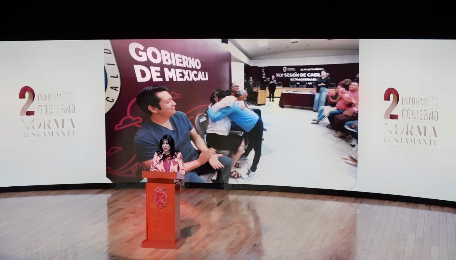 MEXICALI: Norma Bustamante destaca programas sociales, prevención y seguridad en su segundo informe