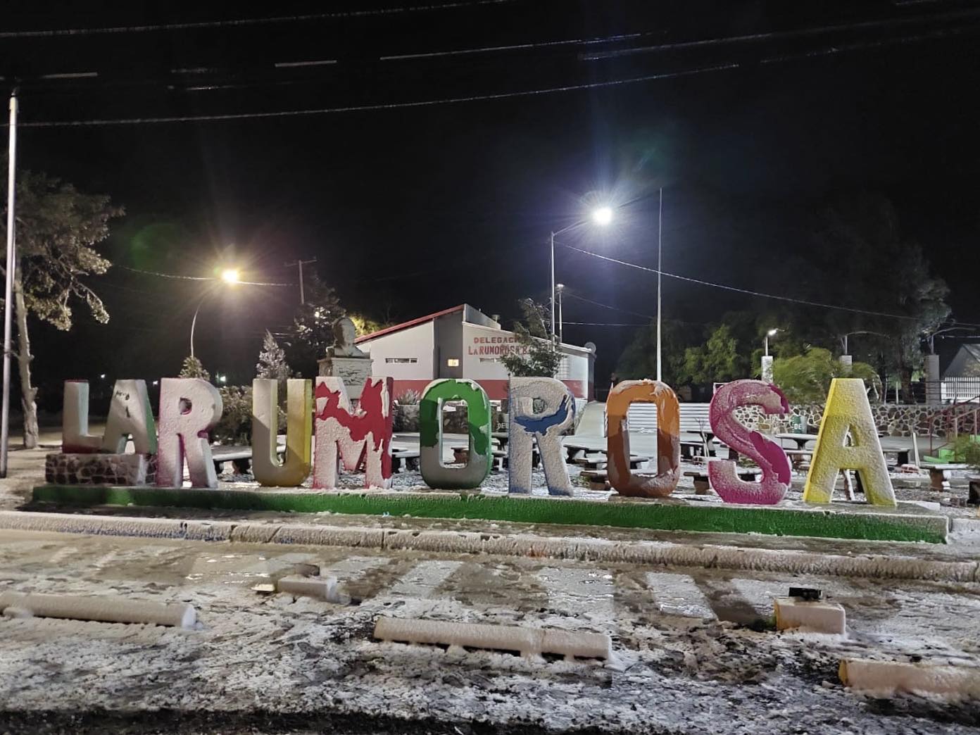 Primera nevada del 2023 en La Rumorosa