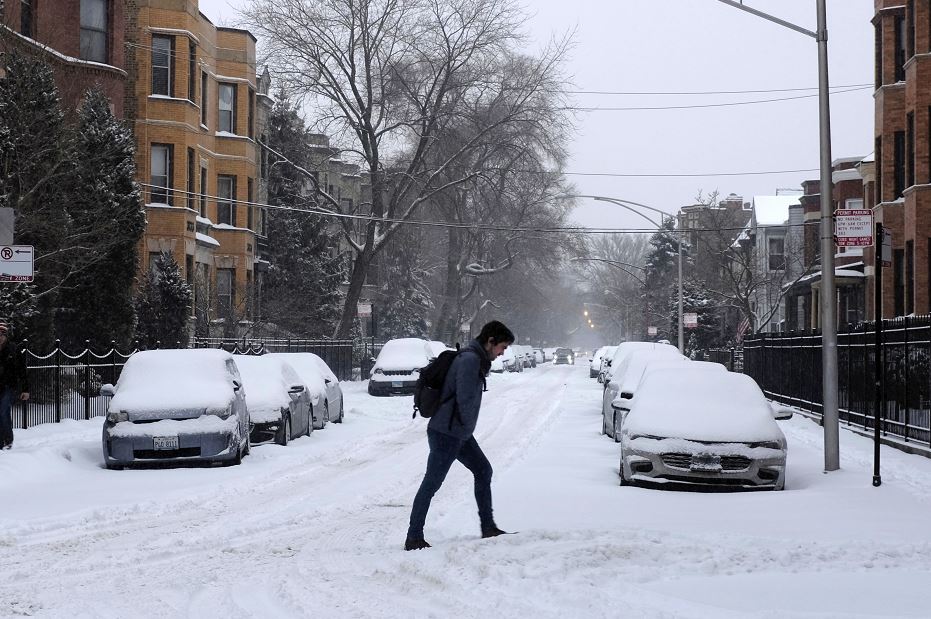 Inicia la temporada de frio con -20 grados en Chicago