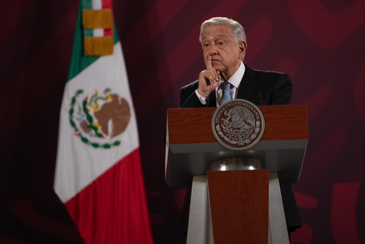 AMLO comentando la Impugnación de Ebrard IFOTO: Miguel Dimayuga