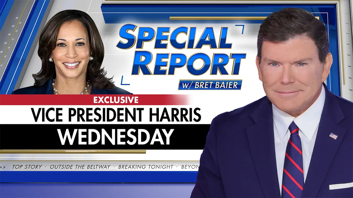 Dará Harris entrevista a Bret Baier de Fox News