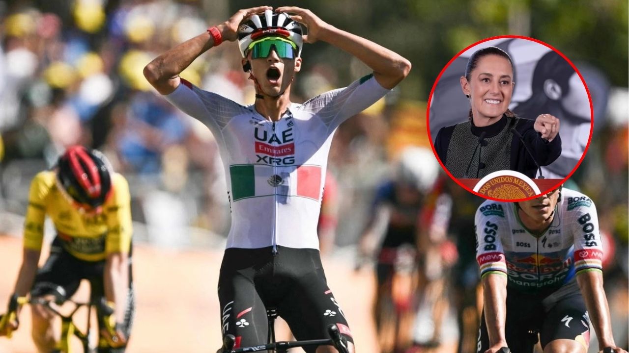 Sheinbaum felicita a Isaac del Toro por histórica victoria en el Tour de Francia
