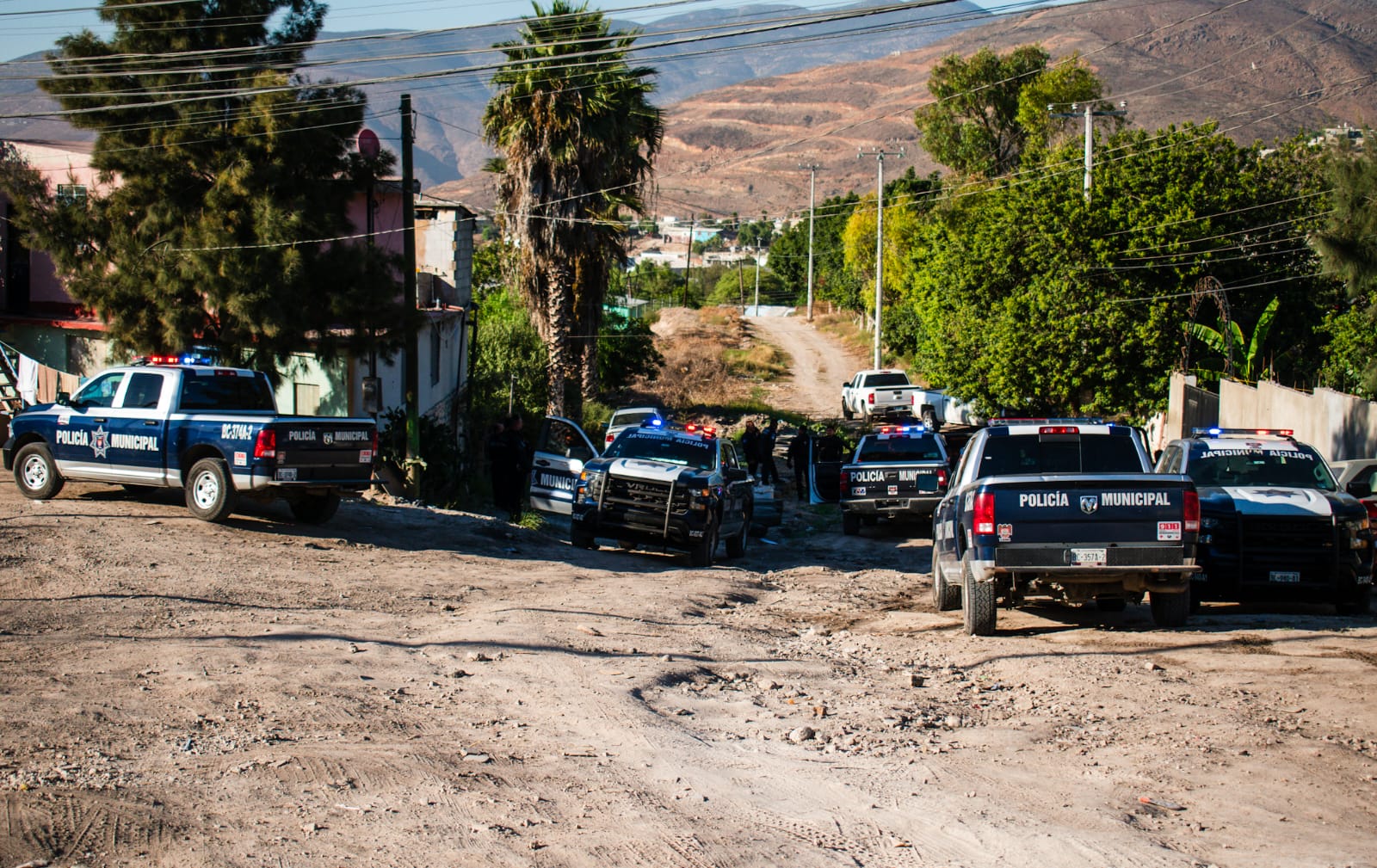 Policías realizaron un par de arrestos de sospechosos IFOTO: Luis Bautista Foto/Border Zoom