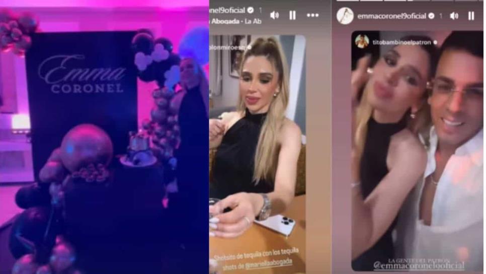 Emma Coronel celebra su cumpleaños con gran fiesta y fuegos artificiales