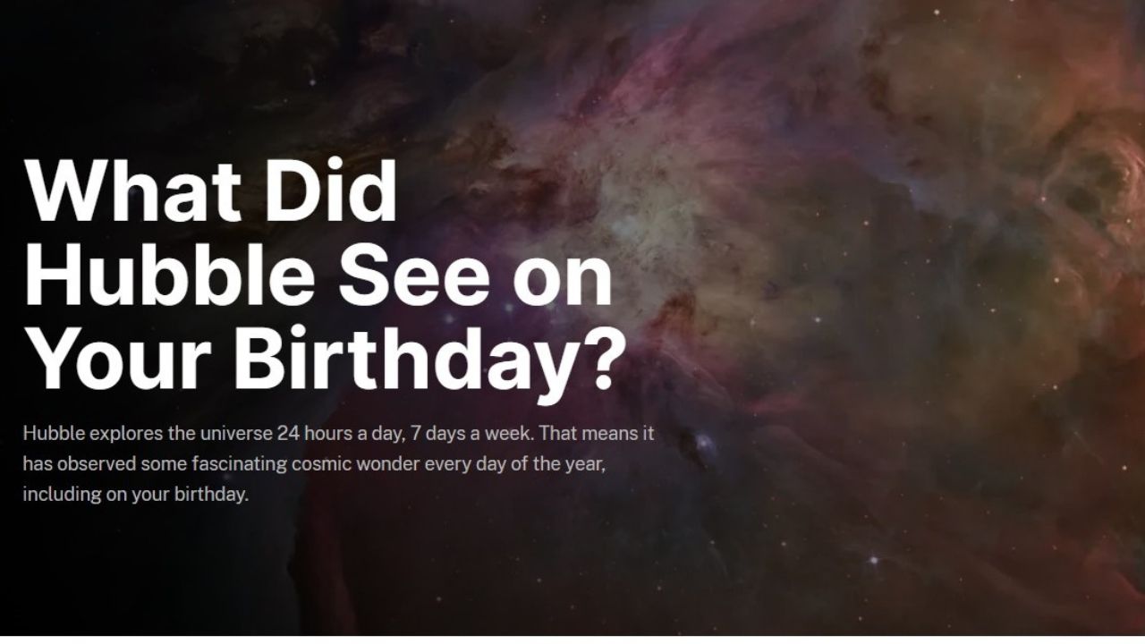 NASA: Descubre el universo en tu cumpleaños con Hubble