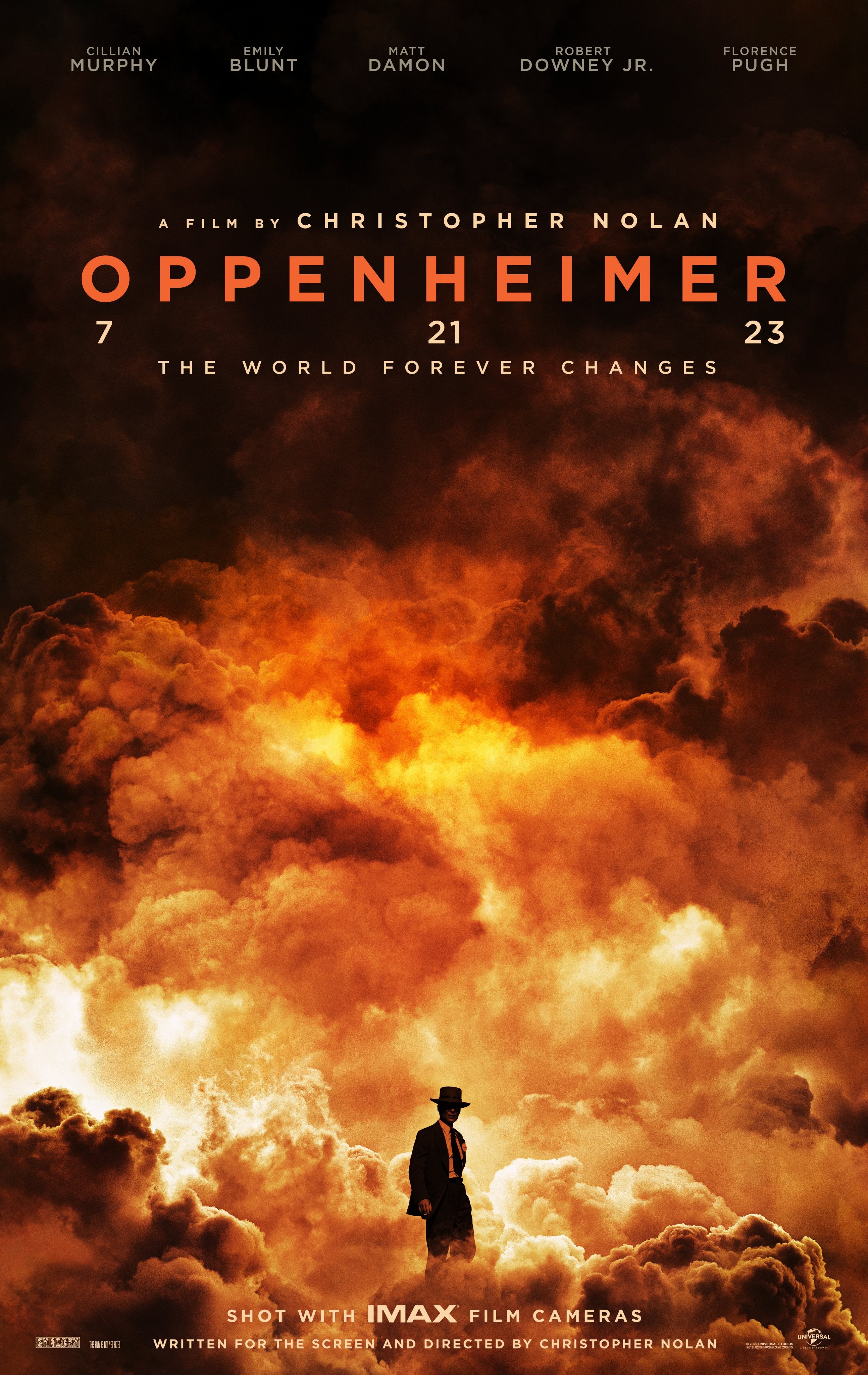 Primer póster de Oppenheimer, película de Christopher Nolan.