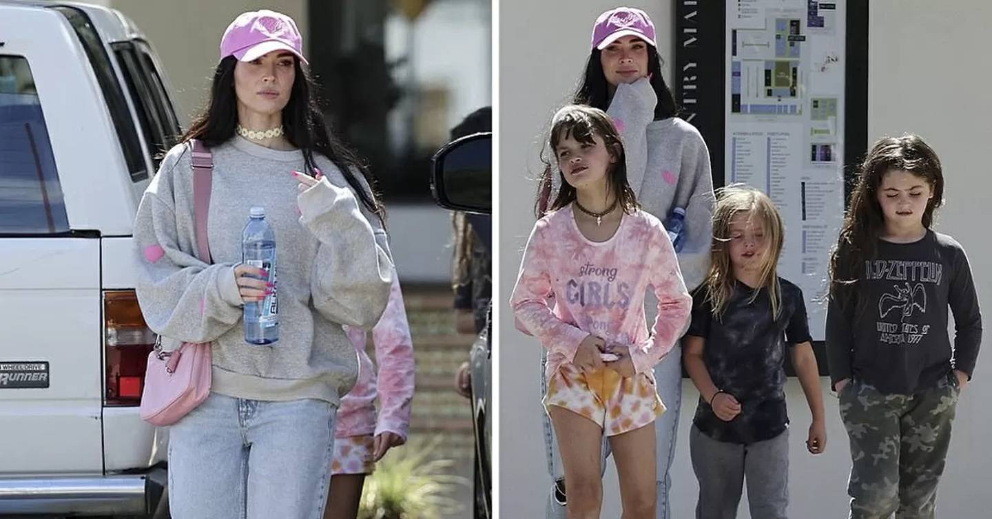 Señalan a Megan Fox de obligar a sus hijos a usar "ropa de niña"