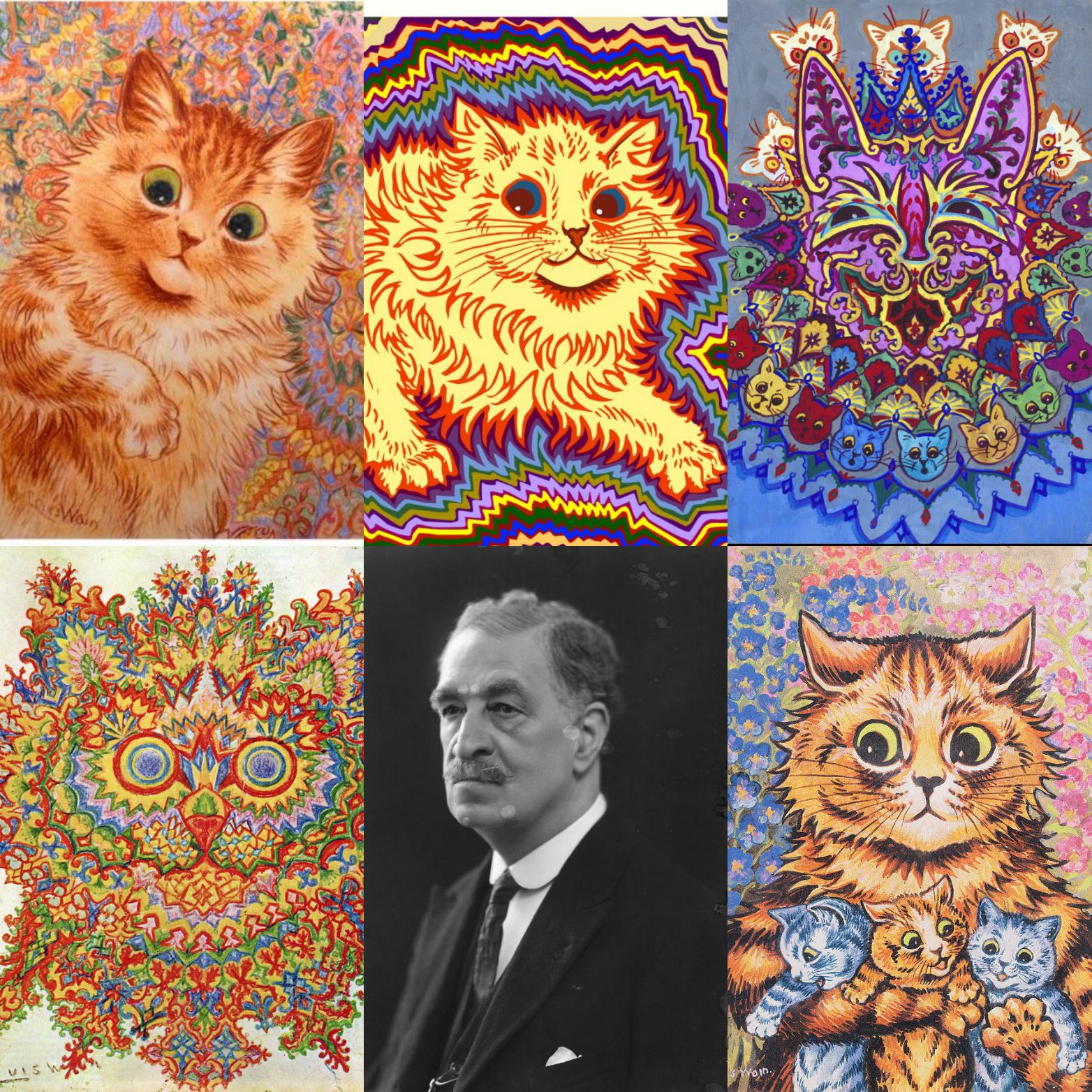 Los gatos de la mente: Louis Wain y su viaje artístico a través de la esquizofrenia