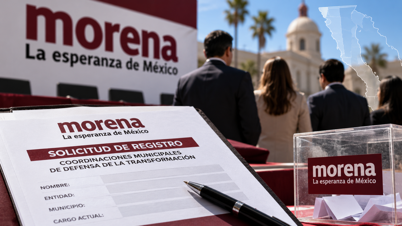 Morena abre registro en Baja California; alcaldes y legisladores podrán competir sin dejar el cargo