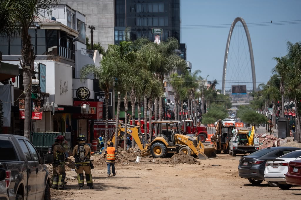 Fuga de gas provoca cierre de vialidades en la Zona Centro de Tijuana