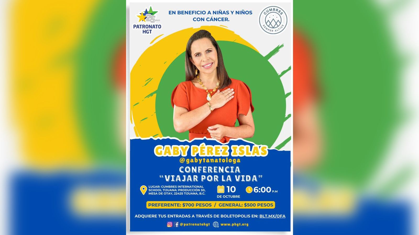 Se realizará una conferencia para recaudar fondos en apoyo a niños y niñas con cáncer del Hospital General de Tijuana