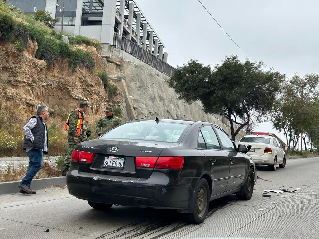 Choque en avenida Internacional, utilice vías alternas