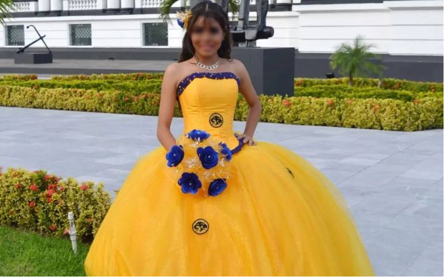 Celebró sus XV con vestido del América