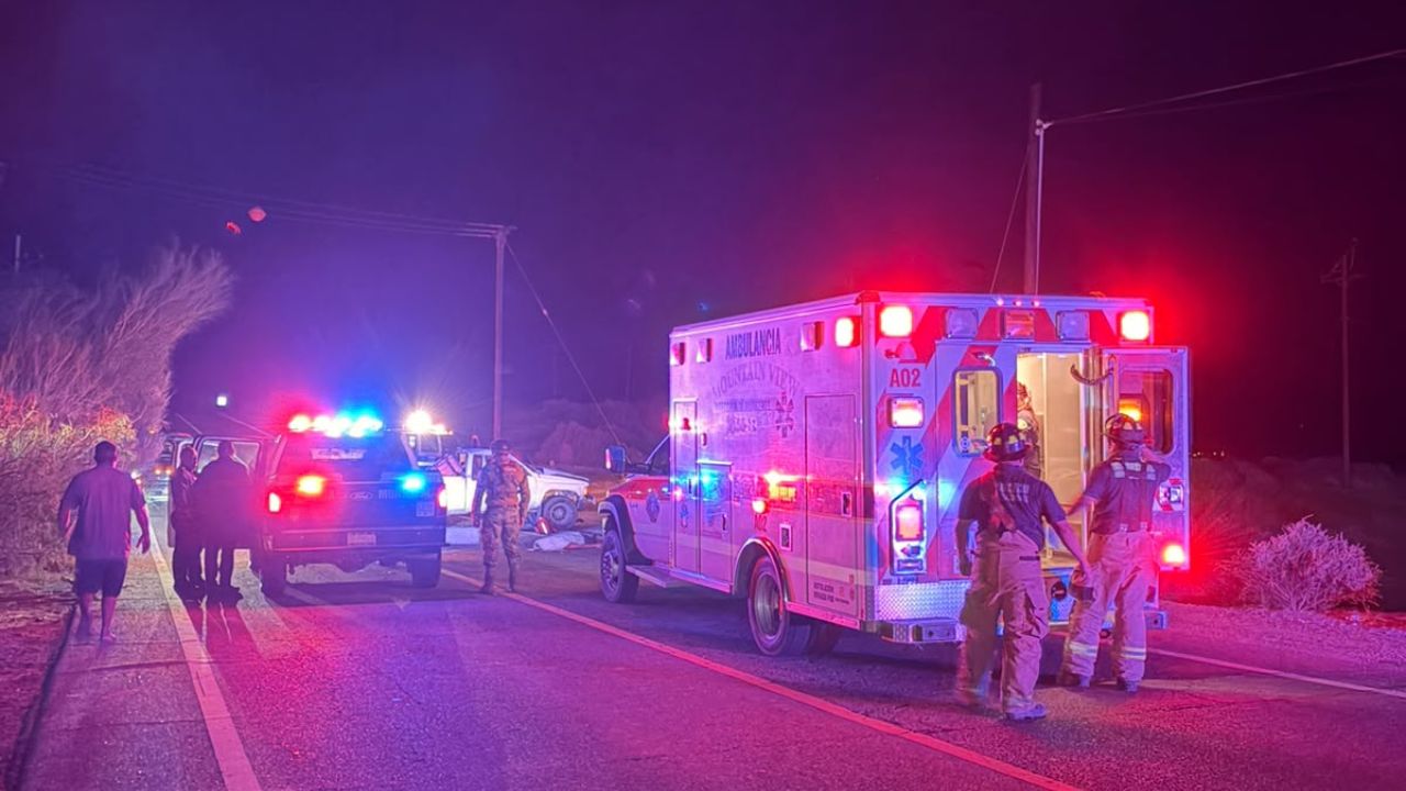 Choque frente al aeropuerto de San Felipe deja un hombre muerto y dos lesionados