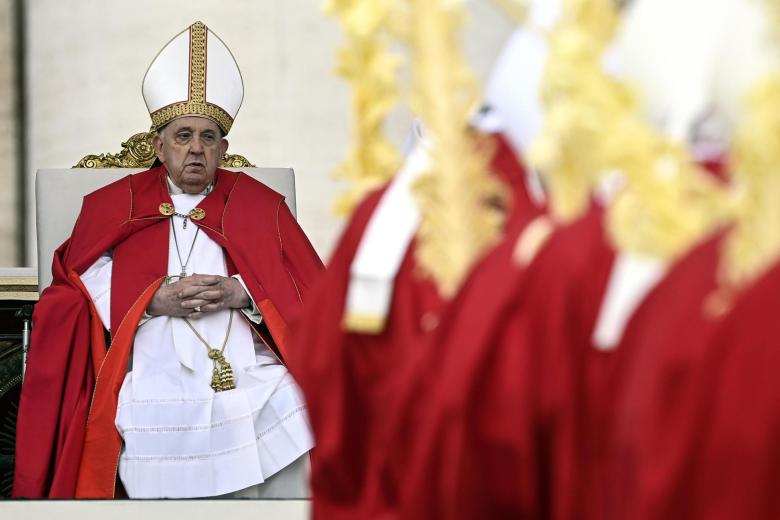 Omite Papa Francisco su homilía durante misa de domingo de ramos