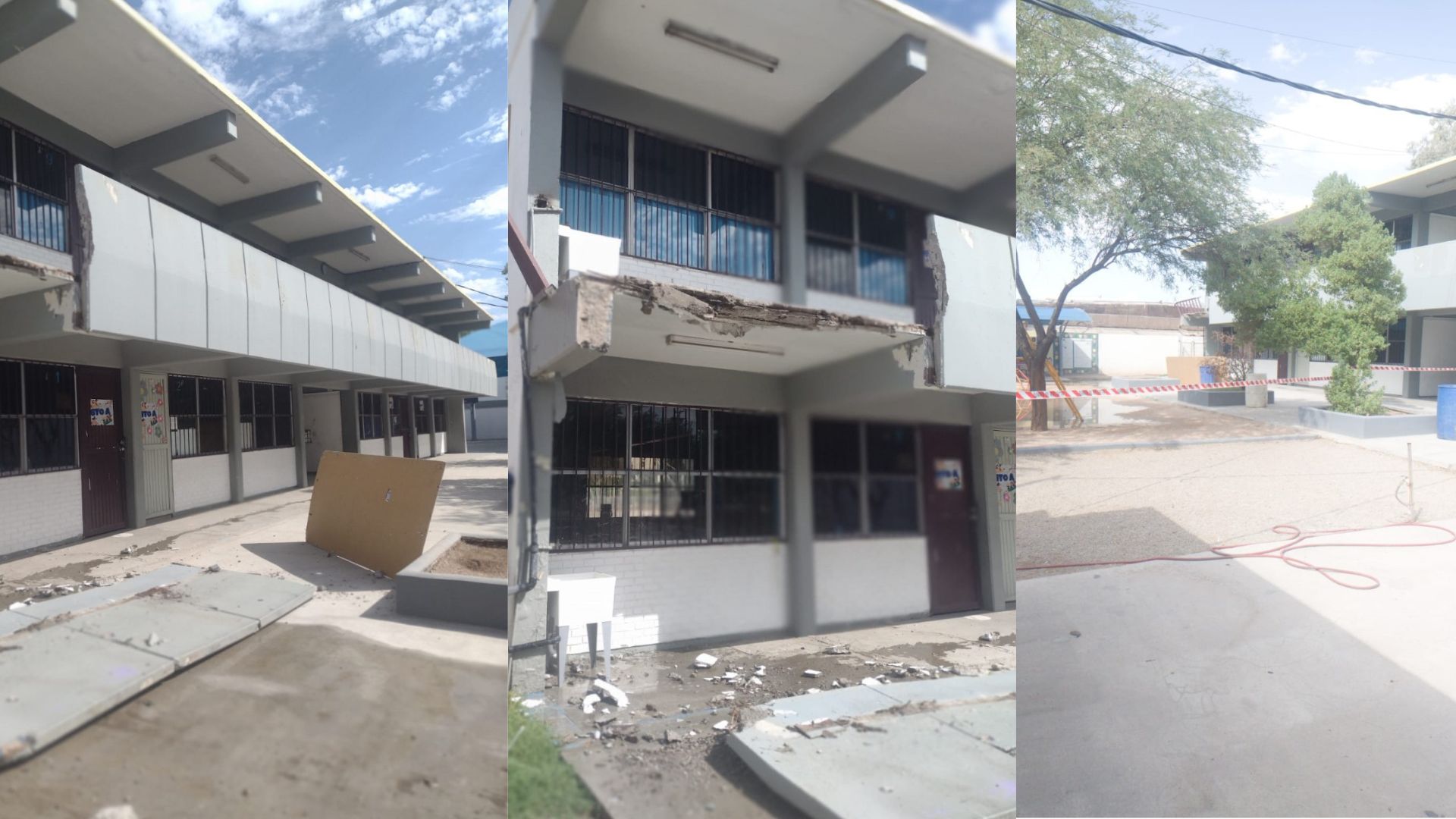 Se desprende barandal de protección en escuela primaria: Mexicali