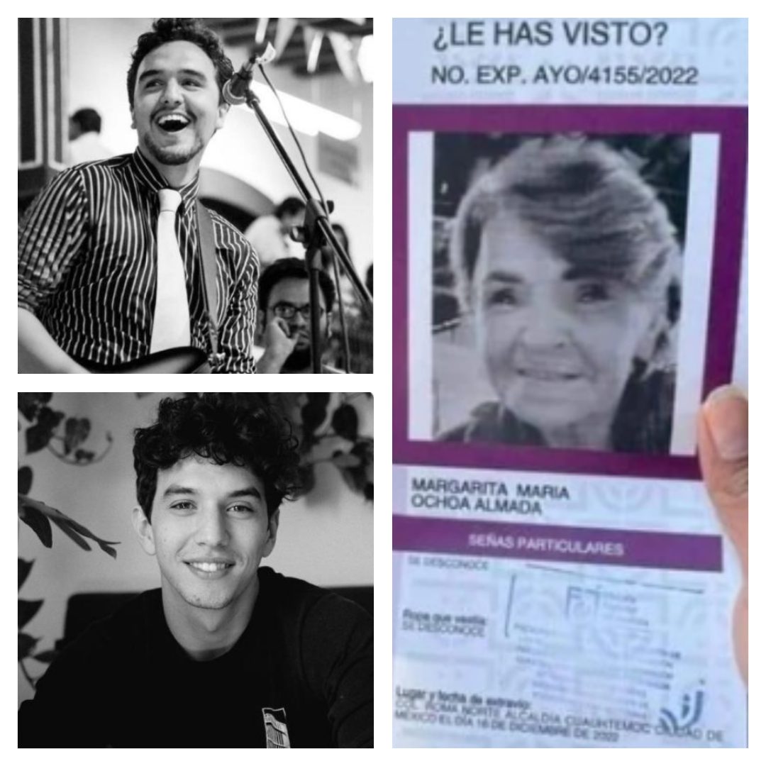 Margarita María Ochoa de 72 años, tía de los hermanos Jorge y Andrés Tirado, asesinados en la Ciudad de México fue reportada como desaparecida, informaron autoridades.